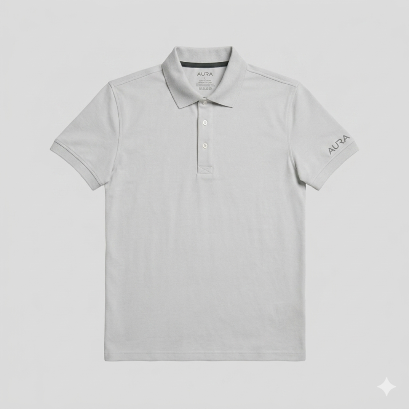 Aura Men’s Essential Piqué Polo